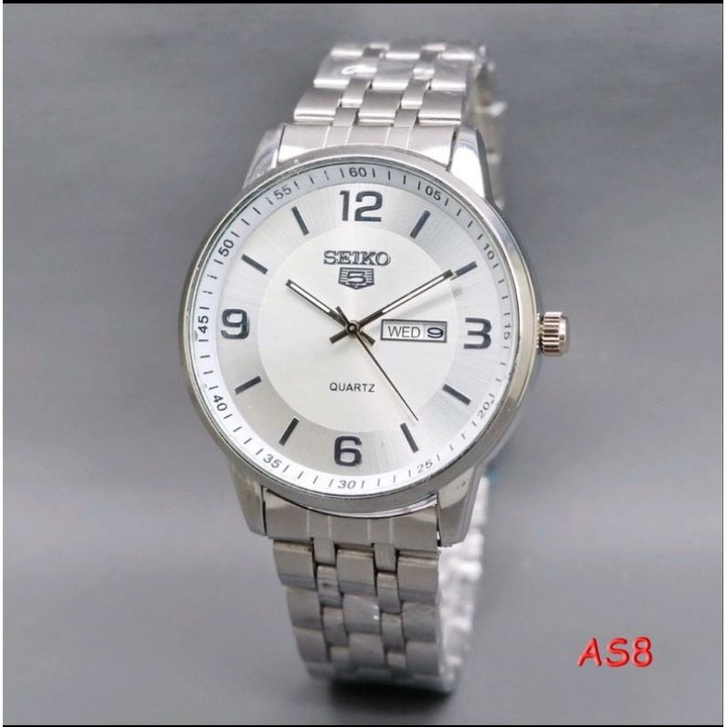 TERKEREN |  JAM TANGAN PRIA ANTI AIR |  SEIKO RANTAI FREE BOK