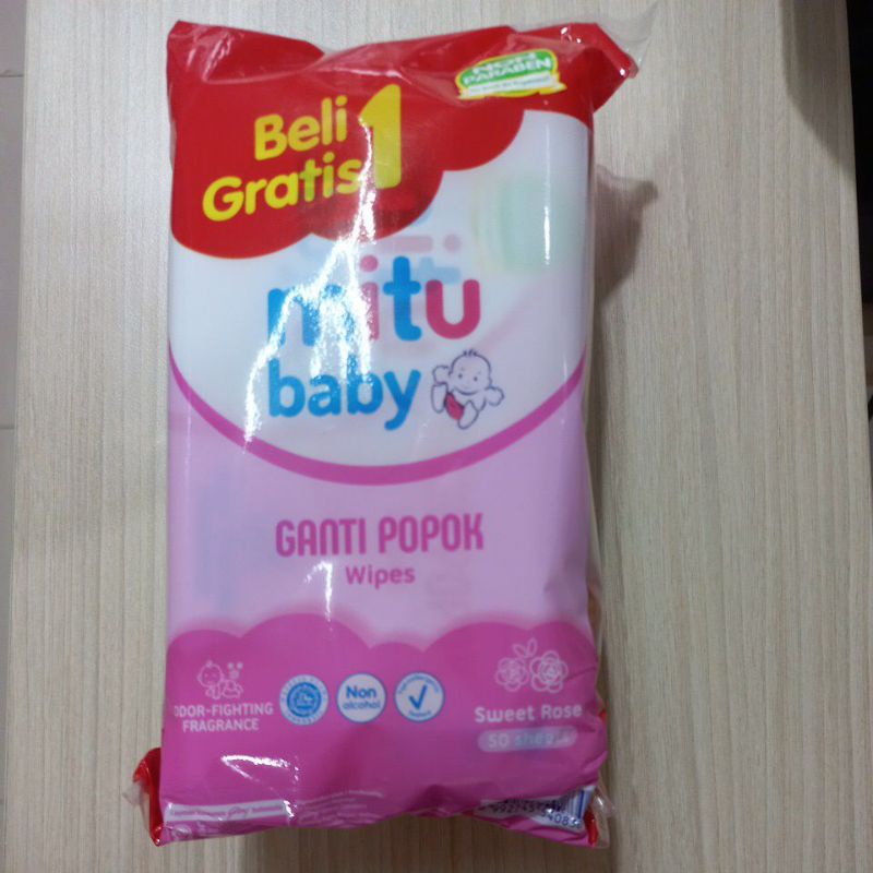 TISU BASAH MITU WIPES 50+ buy 1 get 1