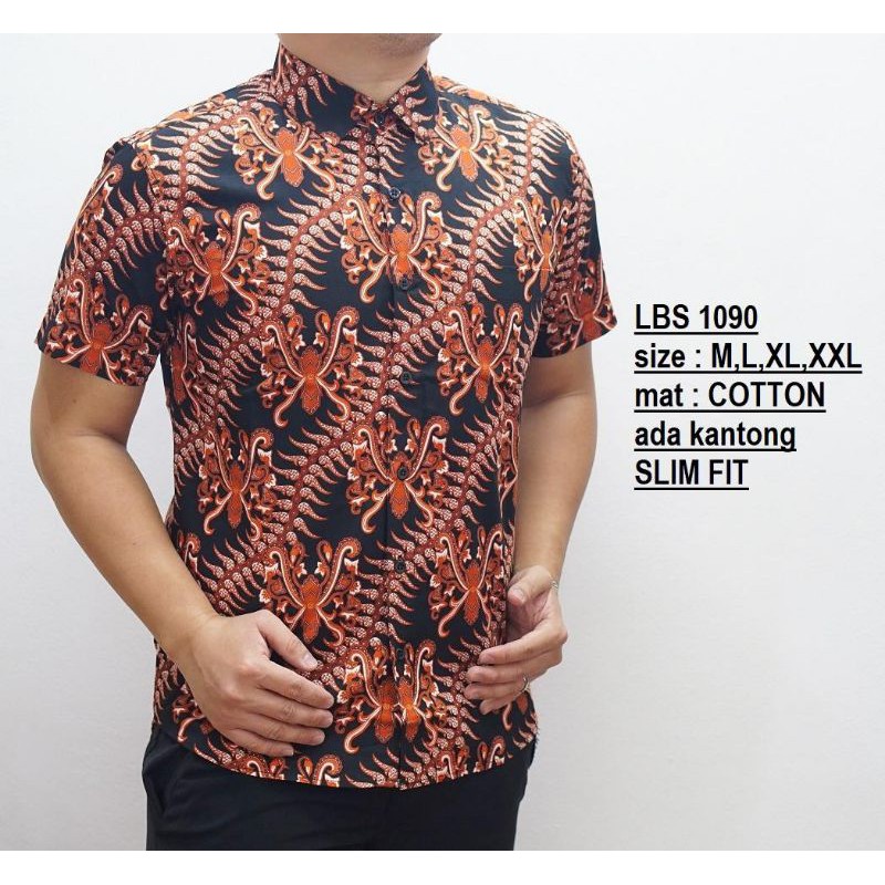 BAJU BATIK PRIA // BATIK COWOK // BATIK SLIMFIT / BATIK MODERN // BATIK PREMIUM LBS 512