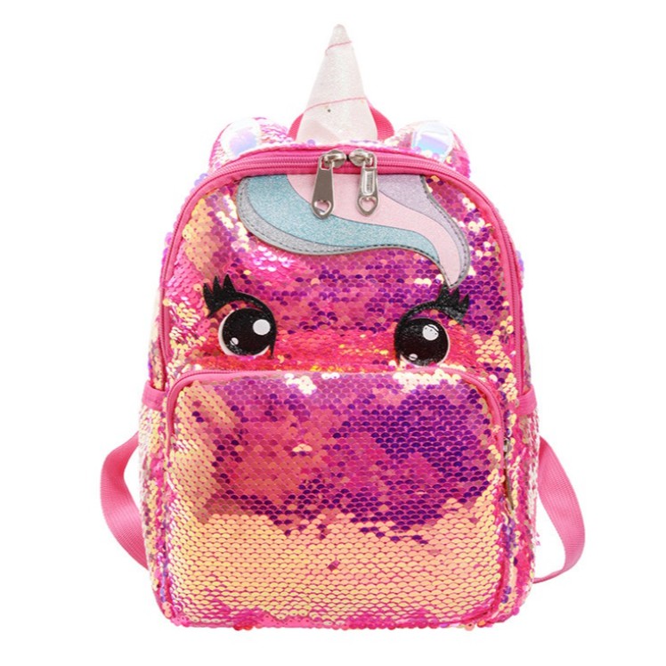 TOKOBIG - COD Tas Ransel Sequin Poni Size S Tas Anak Perempuan Bisa Berubah Ketika Diusap