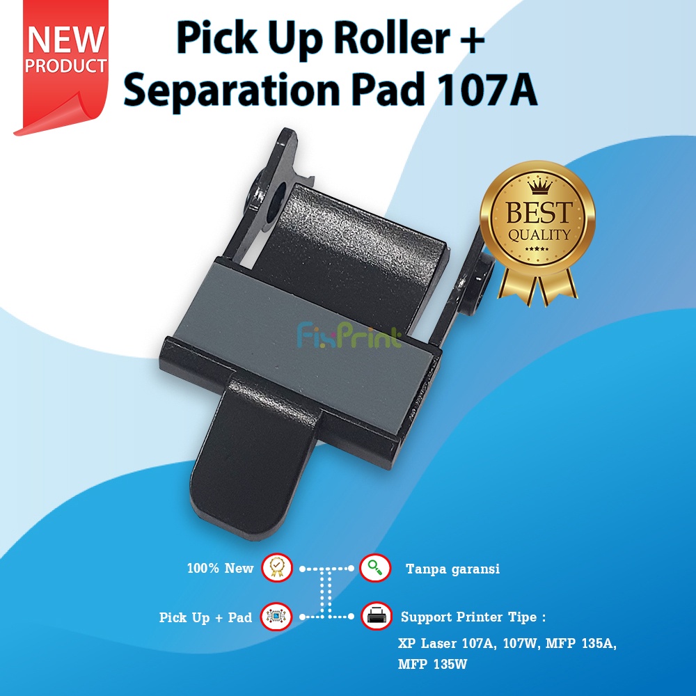 Pick Up Roller + Separation Pad 107A New, Roller Kit Printer Laser 107A 107W MFP 135A 135W