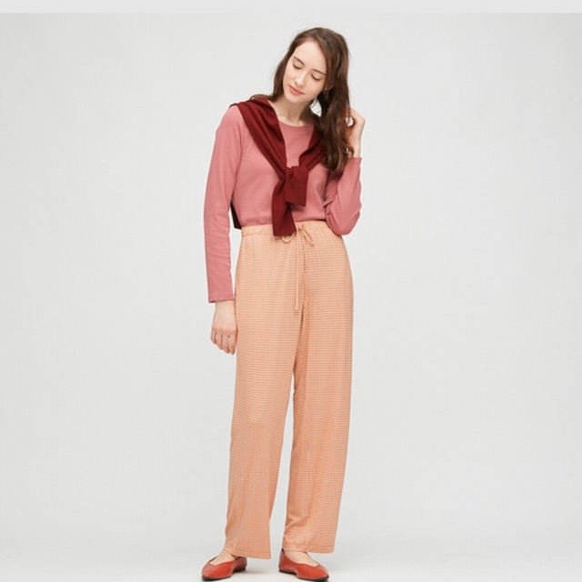 uniqlo drape jersey straight pants