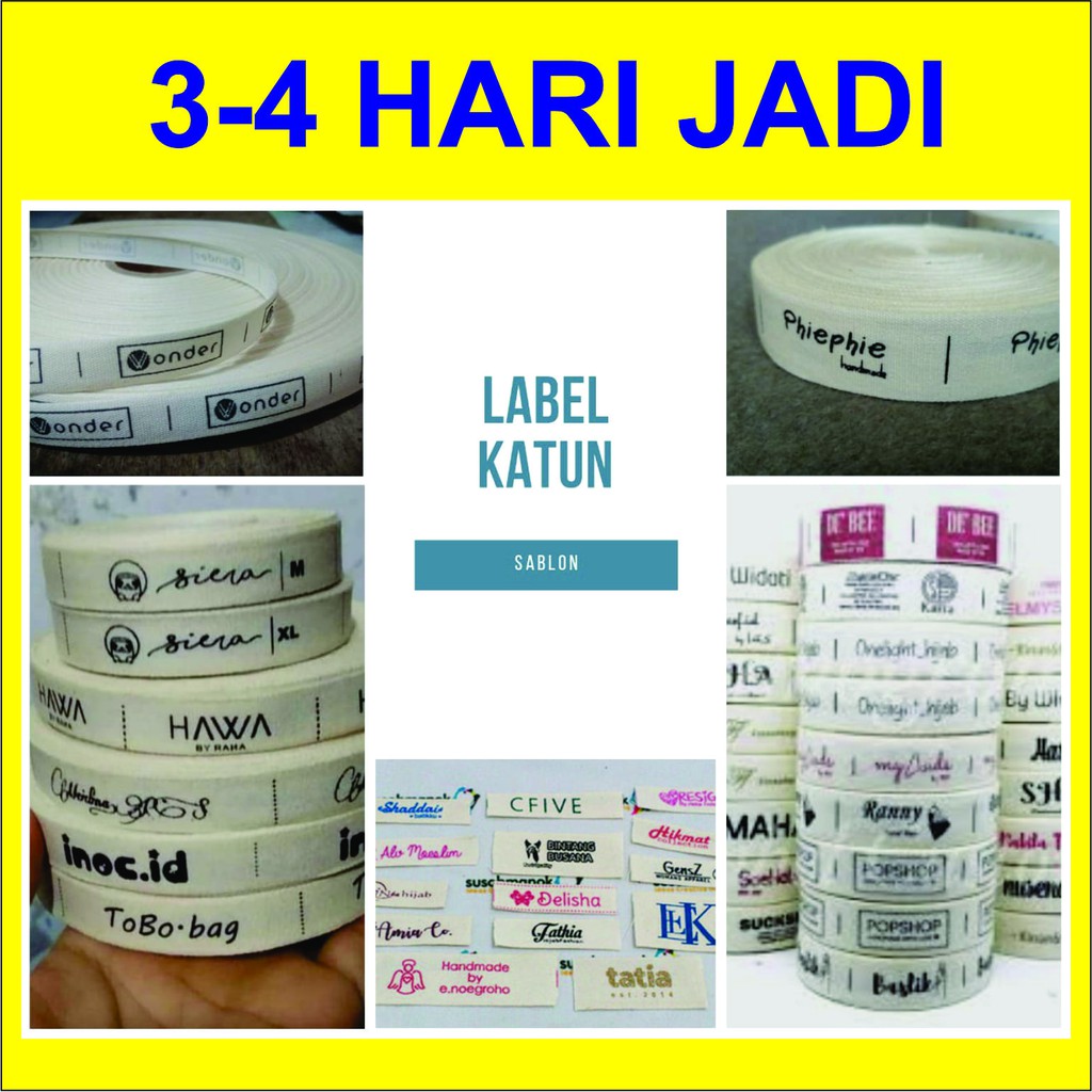 

LABEL CUSTOM / ANTI LUNTUR / LABEL BAJU / LABEL PENGGANTI WOVEN