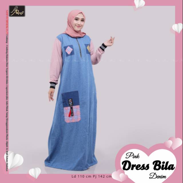 Dress Billa by Arrafi‖ terlaris dress‖ gamis arrafi‖ dress Arrafi