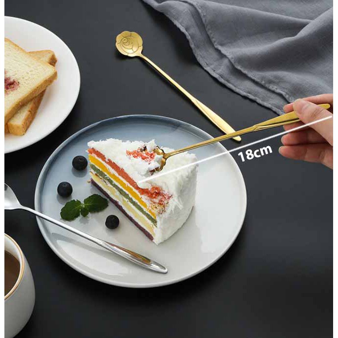 Sendok Teh Bunga Stainless Steel Cantik dan Unik New