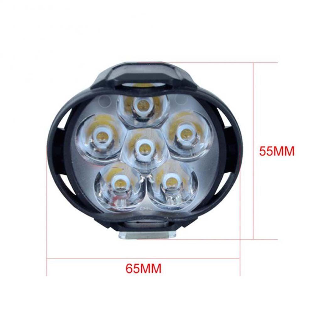 Lanfy Lampu Sepeda Motor Headlight Scooters 1500LM LED Super Terang 6LED Fog Lamp Motor