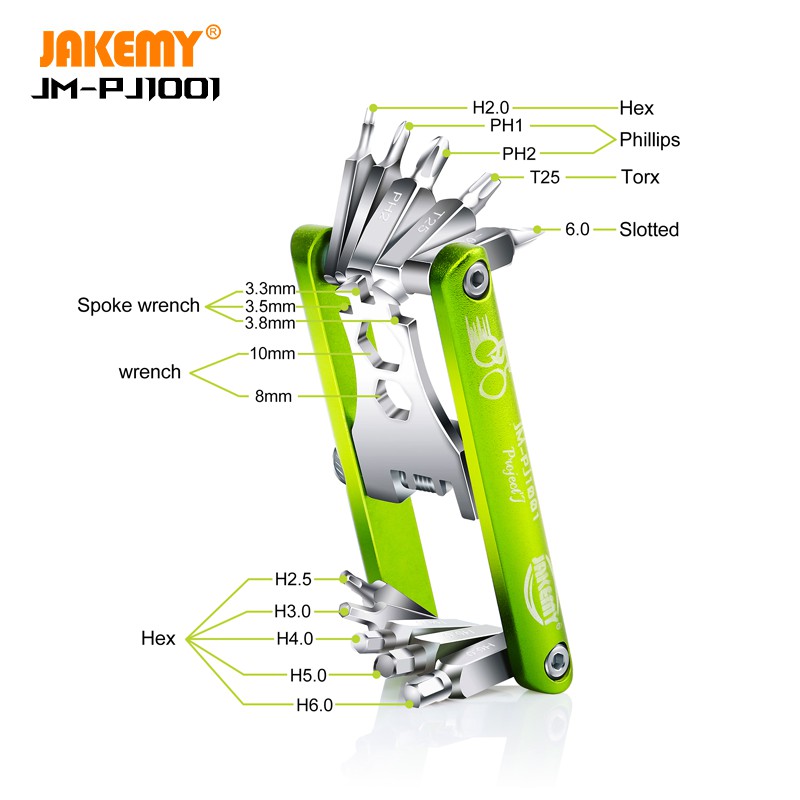 JAKEMY JM-PJ1001 11 In 1 Wrench Screwdriver Maintenance Tool Packing Paper Original