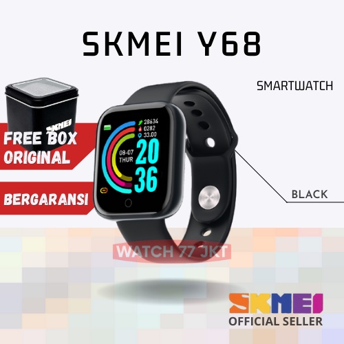 JAM TANGAN UNISEX SMARTWATCH SKMEI Y68 FREE ORIGINAL BOX