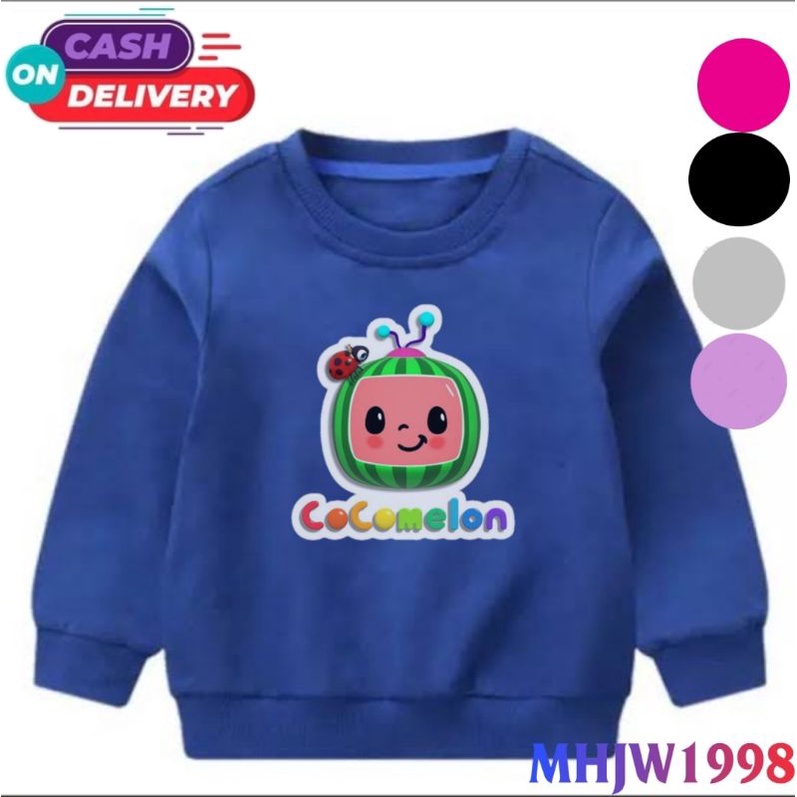jaket cocomelon/sweater anak cocomelon/sweatshirt anak cocomelon/crewneck anak cocomelon