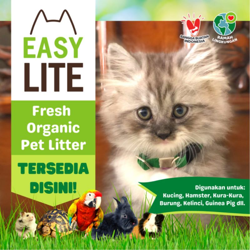 OJOL pasir kucing pellet kayu premium khusus ojol wood Pelet EASY LITE 7KG EASY LITE cat Litter 7KG