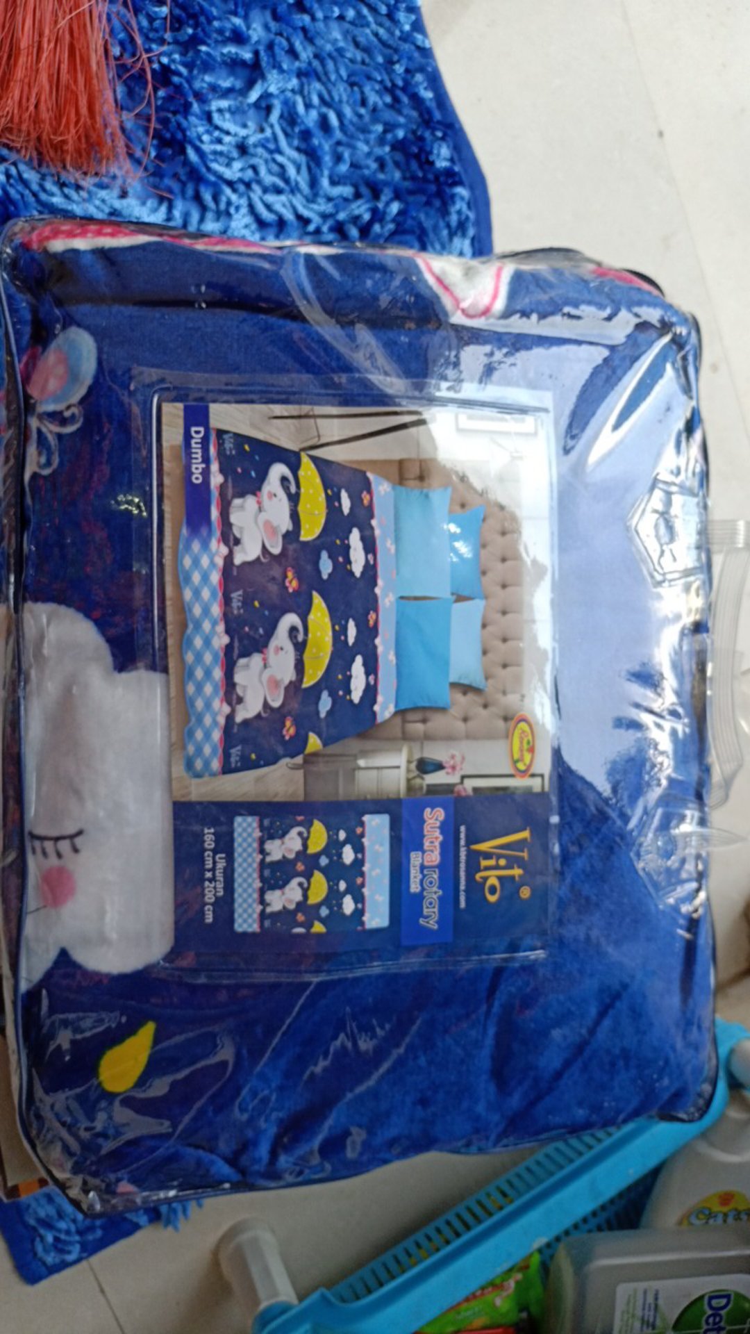 Ww Selimut Vito - Sutra Rotary - Pilihan Motif - 160x200 - Bulu Halus