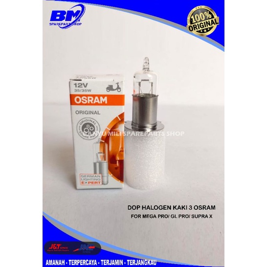 BOLHAM/ DOP DEPAN LAMPU DEPAN Hologin osram kaki 3 pnp(glpro,Megapro,suprax)