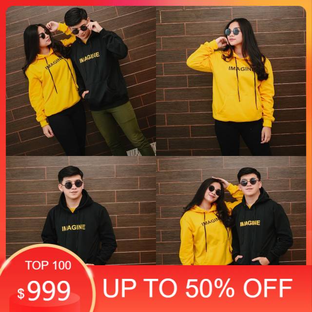 SWEATER MURAH  - IMAGINE HOODIE - SWEATER HOODIE - SWEATER KEKINIAN - GROSIR JAKET PRIA WANITA