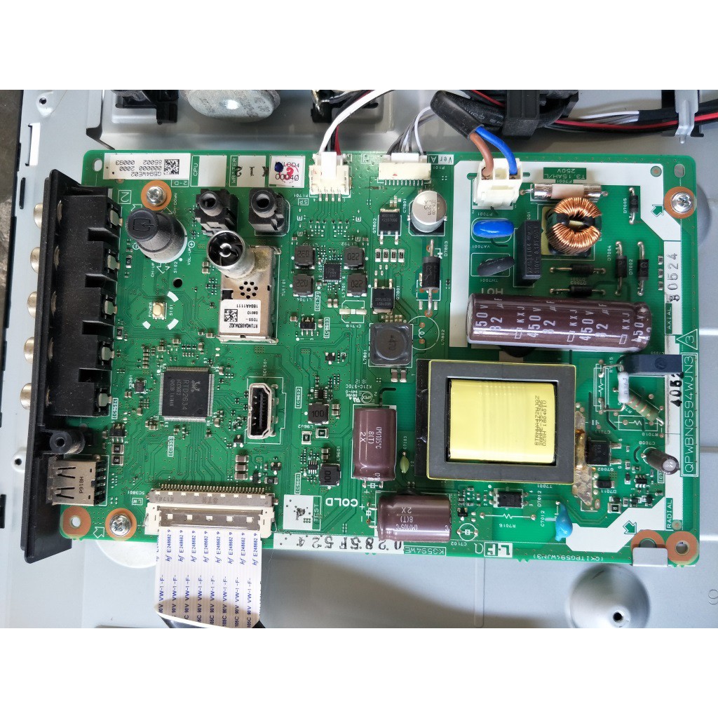 ori utuh copotan Mesin TV LED LCD Sharp LC 24LE175i mobo mainboard tv 24 inch