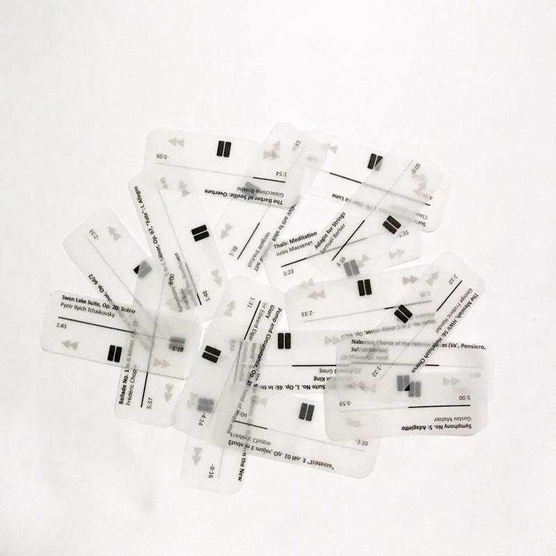 [PART 3] Vintage Flake Perintilan Journal Vintage Kertas Memo Aesthetic Deco Journal Scarpbook-Transparant (music)