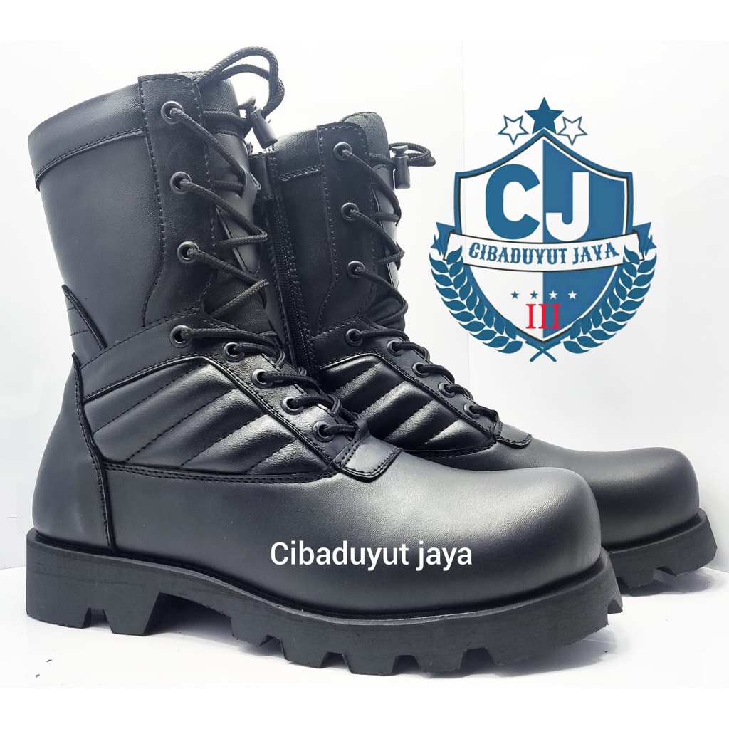 SEPATU PDL RADIAL TNI POLRI SECURITY OUTSOLE RADIAL HITAM DOFF TERLARIS!!