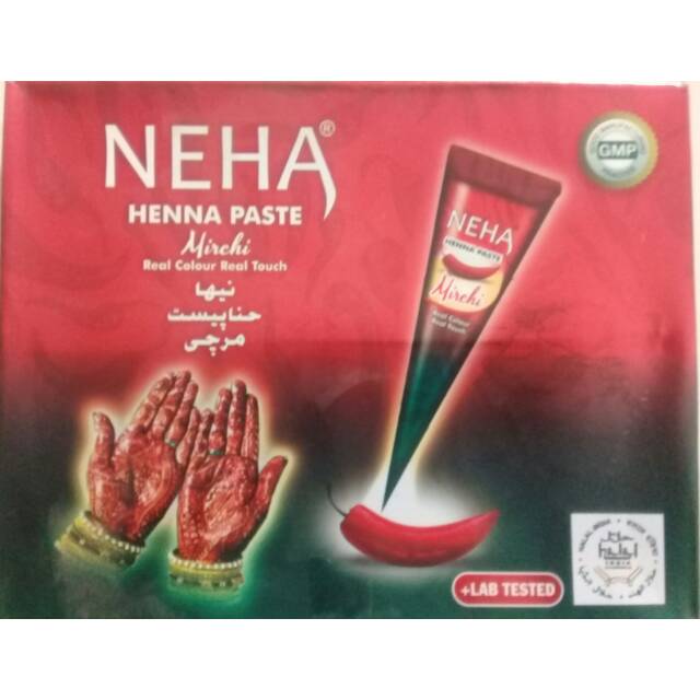 Henna Paste Neha Warna Merah Cabai (25gr)