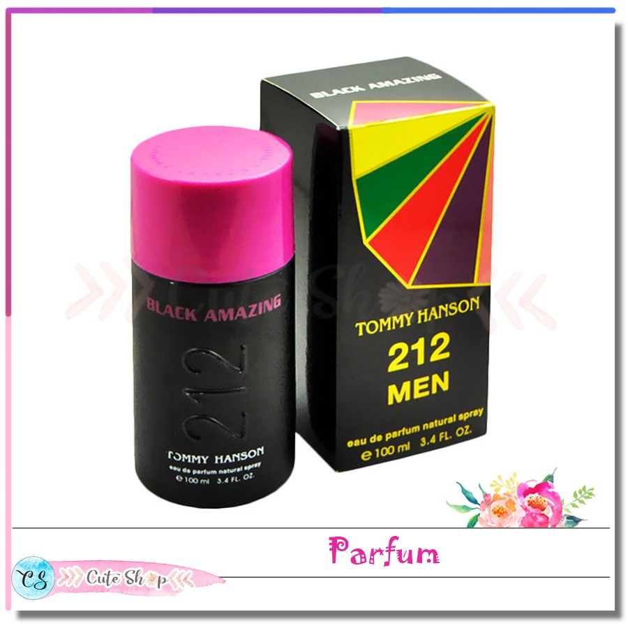 Parfum PF025 Parfum Pria Parfume Tommy Hanson 212 Men Black Amazing 100ml
