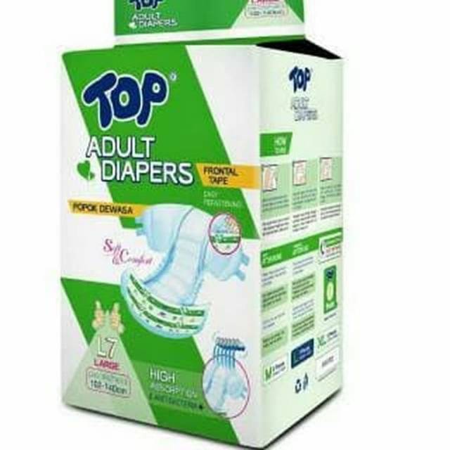 Popok Dewasa Top Adult Diapers Perekat M8/L7/Xl6 / Toko Makmur Online