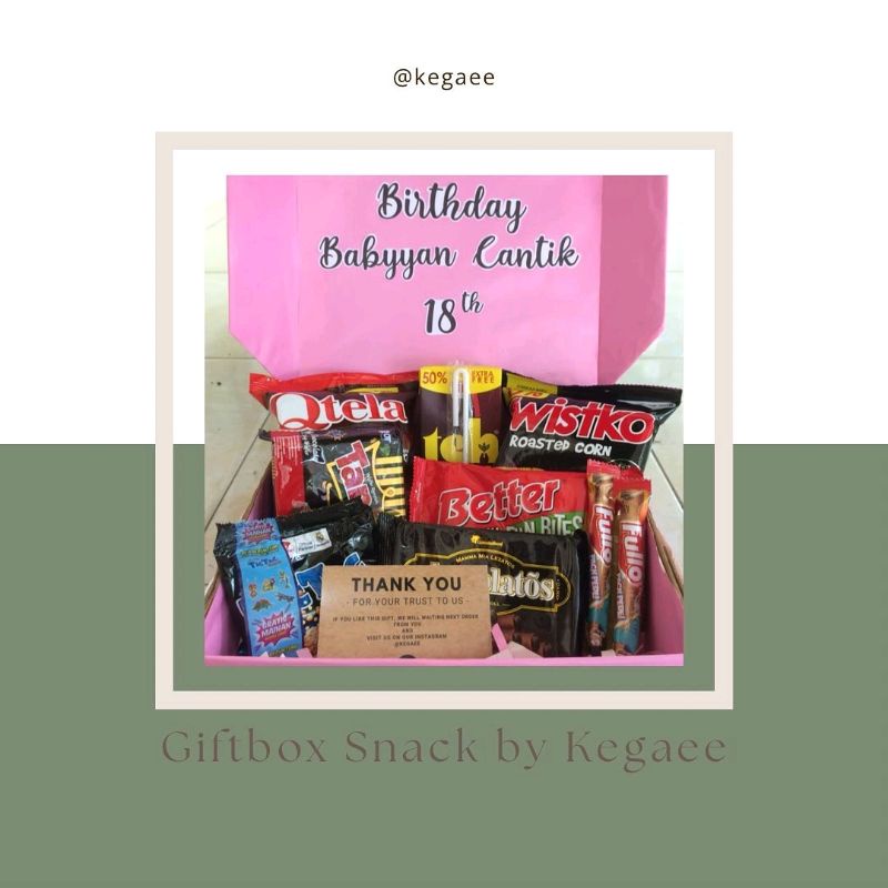 

GIFTBOX SNACK CUSTOM | GIFTBOX CEWEK | GIFTBOX CUSTOM WARNA | GIFTBOX PINK