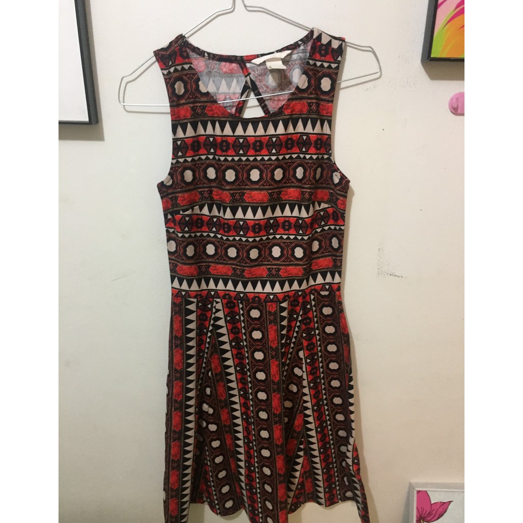 Preloved Branded H M Dress Etnik Wanita Ukuran Xs Shopee Indonesia