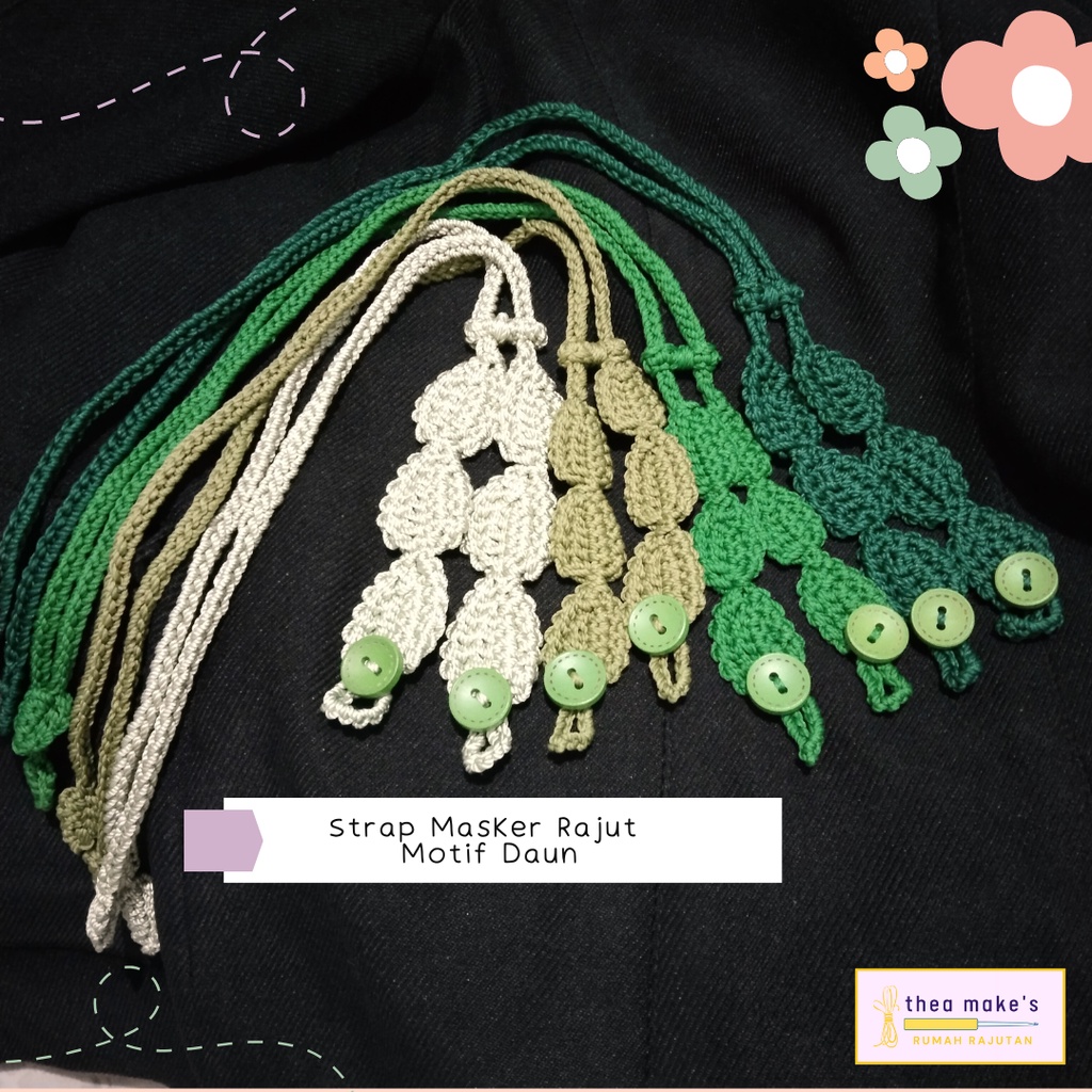 Strap Konektor Masker Rajut/Kalung Masker