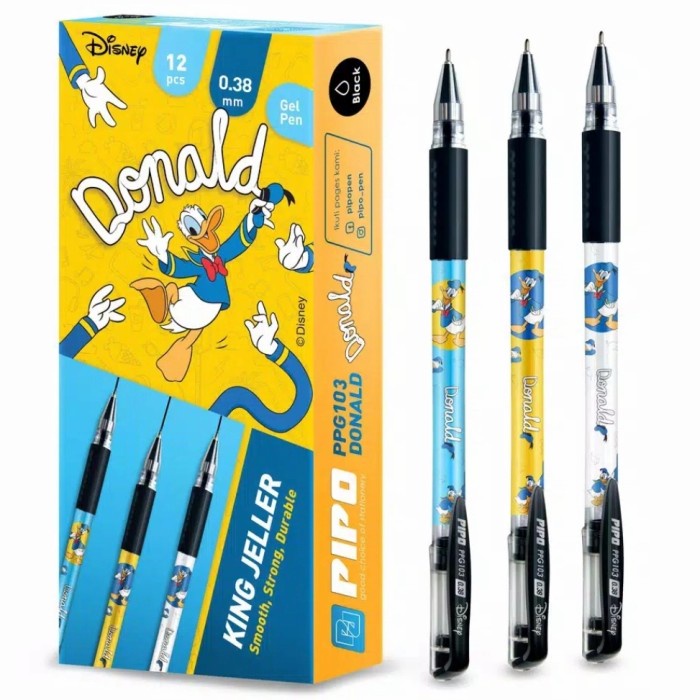 

Hadir Pipo Gel Pen 0.38Mm Black - 1 Lusin Berkualitas