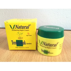V Natural NIGHT CREAM Temulawak BPOM ORIGINAL MALAM