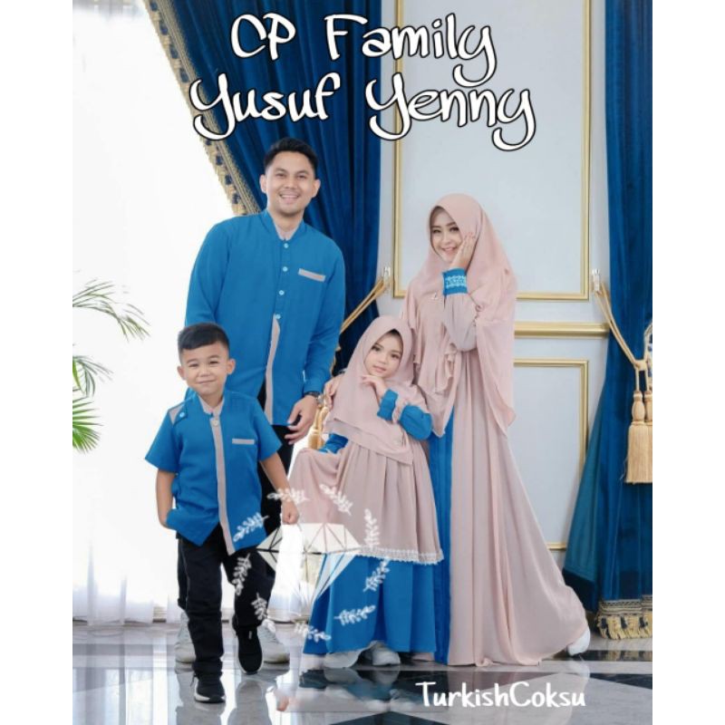 COUPLE KELUARGA YENNY / YUSUF MOSCREPE, GAMIS HIJAB MUSLIM, MAXY DRESS (JUAL PISAH)