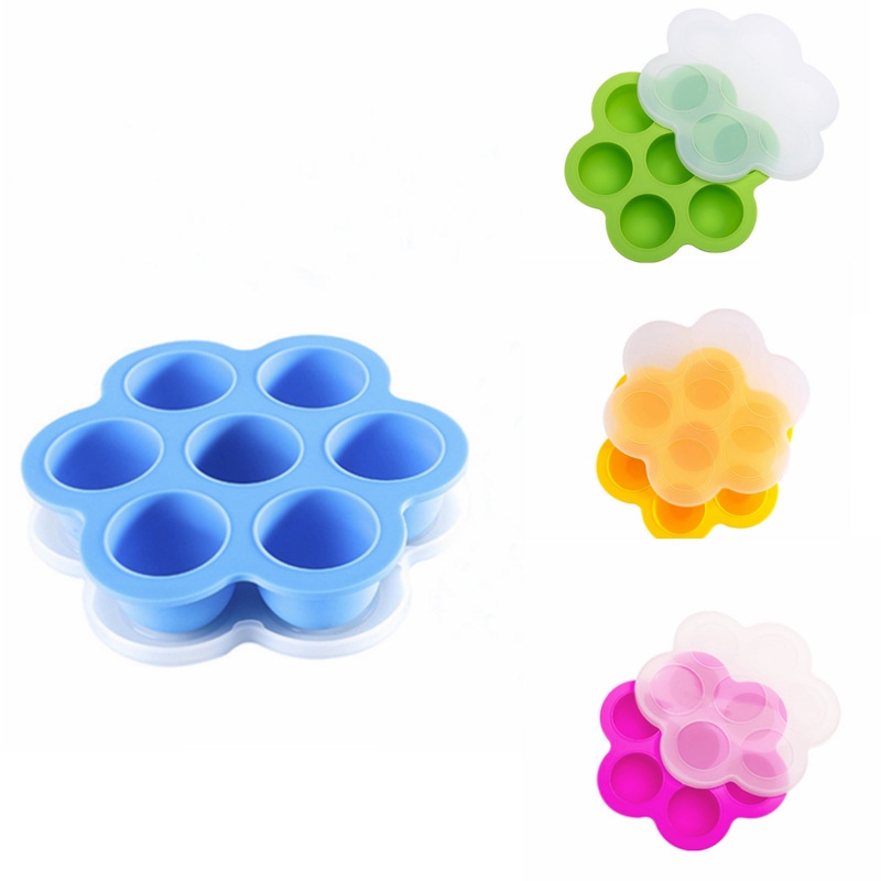 Wadah Cetakan Pure Kaldu MPASI Makanan Beku Bayi Silikon Silicone Freezer Tray Pod