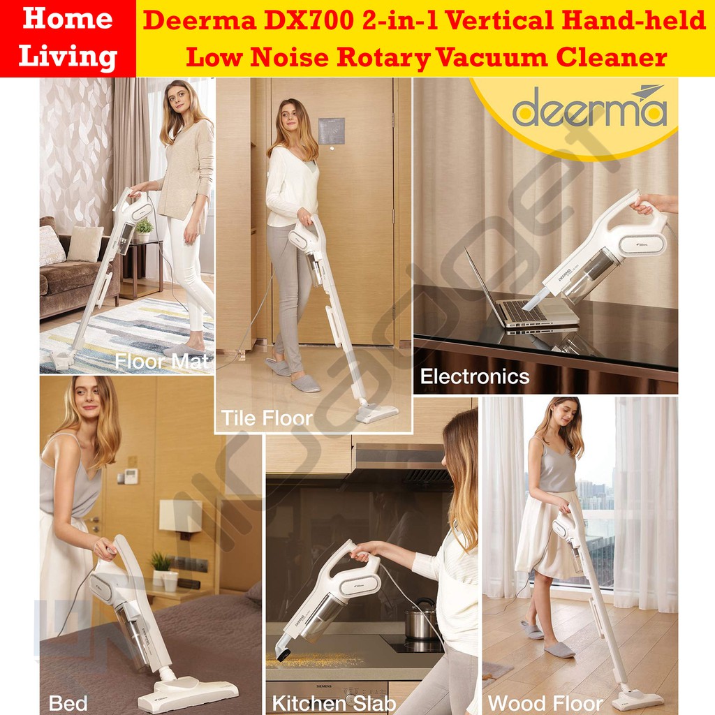 Deerma DX700 DX700S 2-in-1 Handheld Vacuum Cleaner