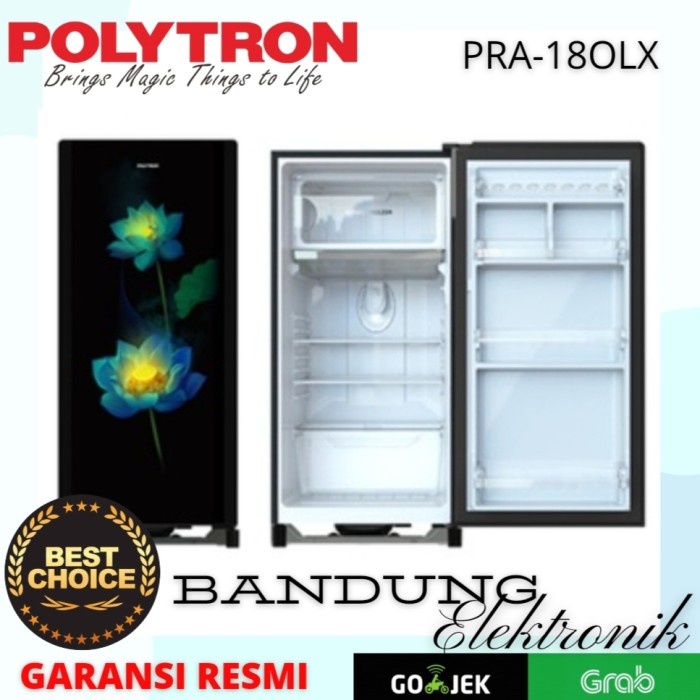 KULKAS POLYTRON PRA-18OLX / PRA18OLX , Kulkas 1 Pintu Doble Frezzer