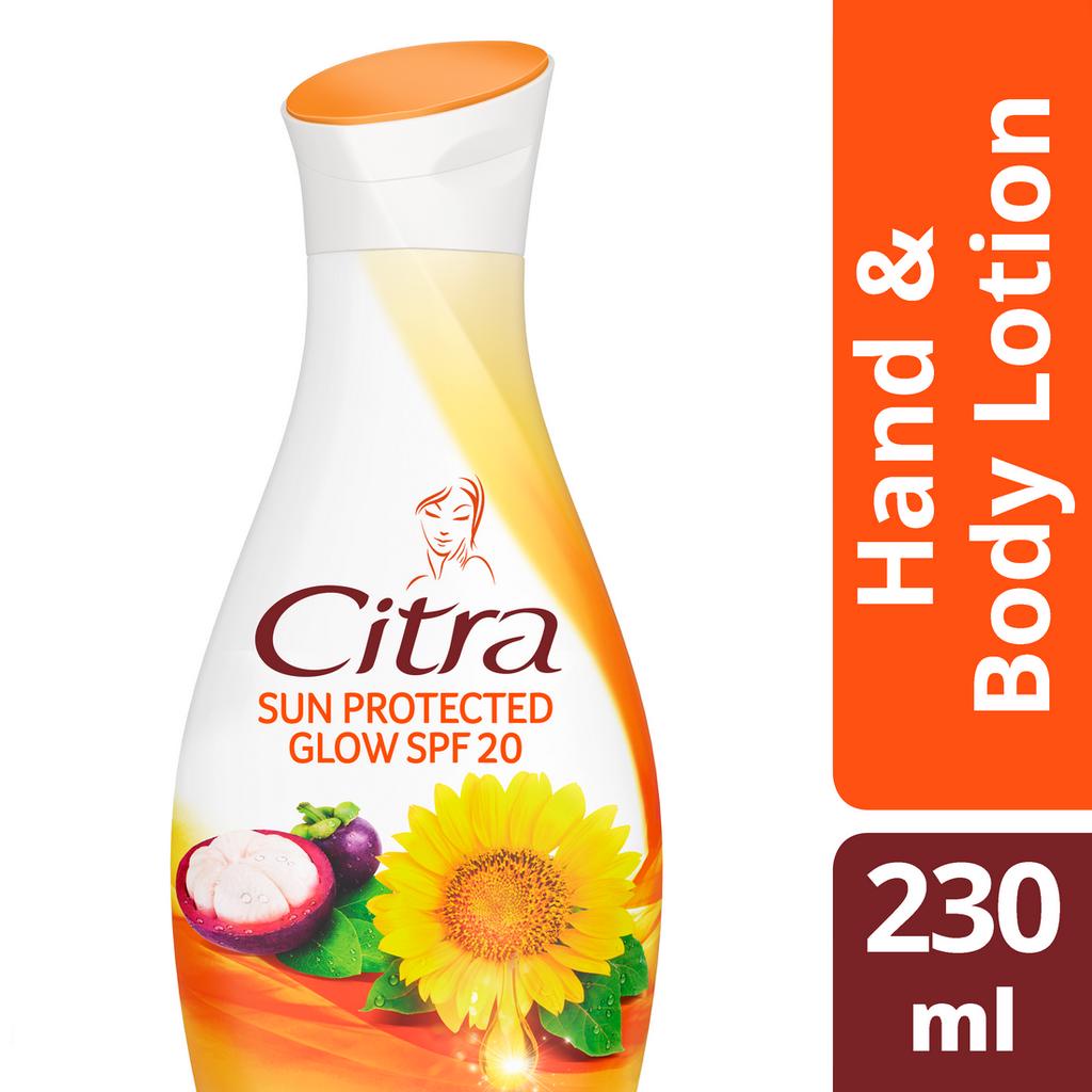 Citra Hand &amp; Body Lotion Sun Protected Glow SPF 20 210ml