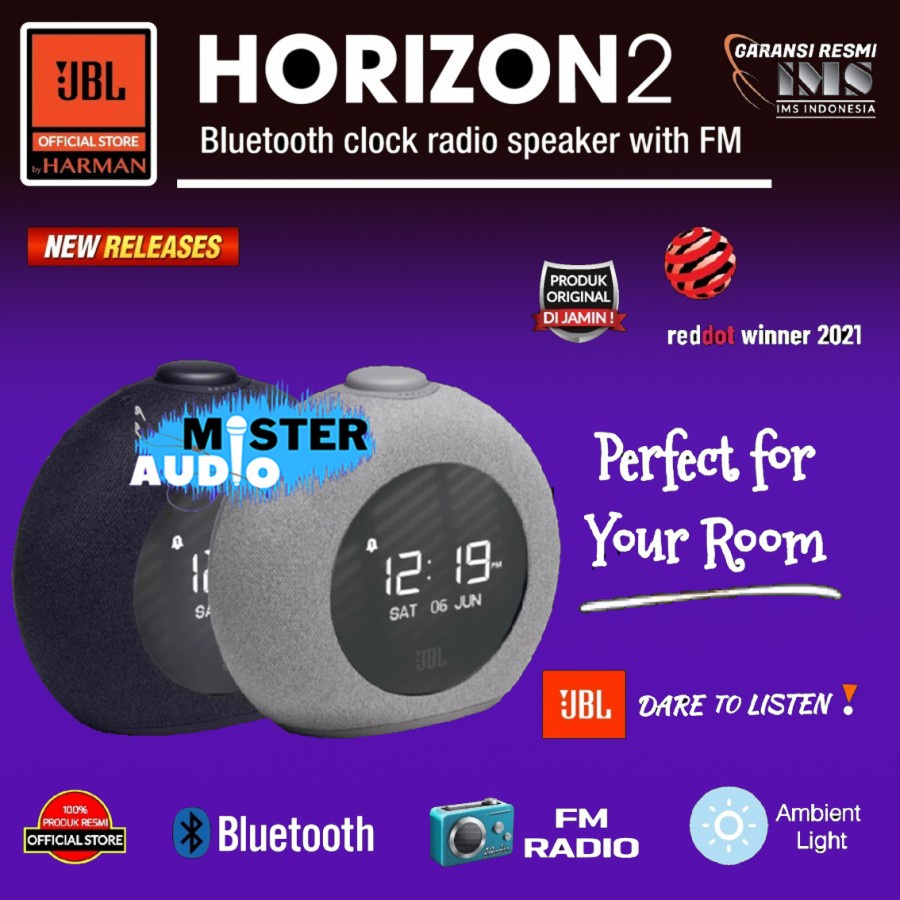 JBL HORIZON 2 / HORIZON2 Bluetooth Clock Radio Speaker Original