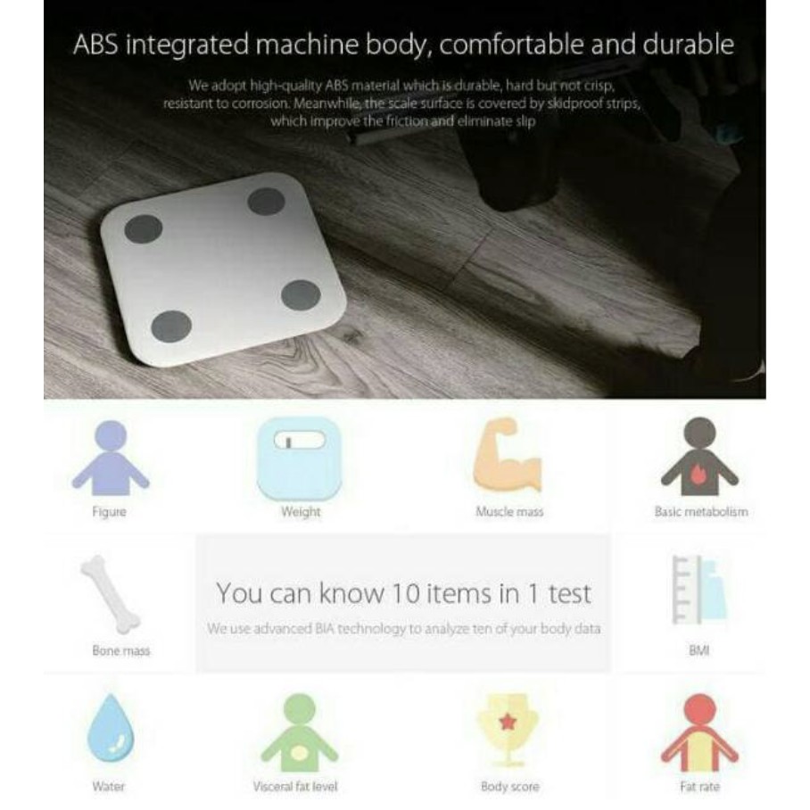 Mi Smart Scale 2 - Body Fat Composition Scale 2 Timbangan Badan Pintar / Body Composition Scale / Timbangan Body Fat / Xiaomi Smart Scale