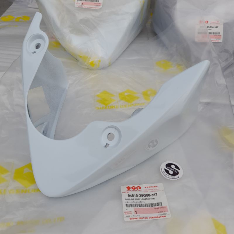 cowling raider 150 white original SGP THAILAND set braket