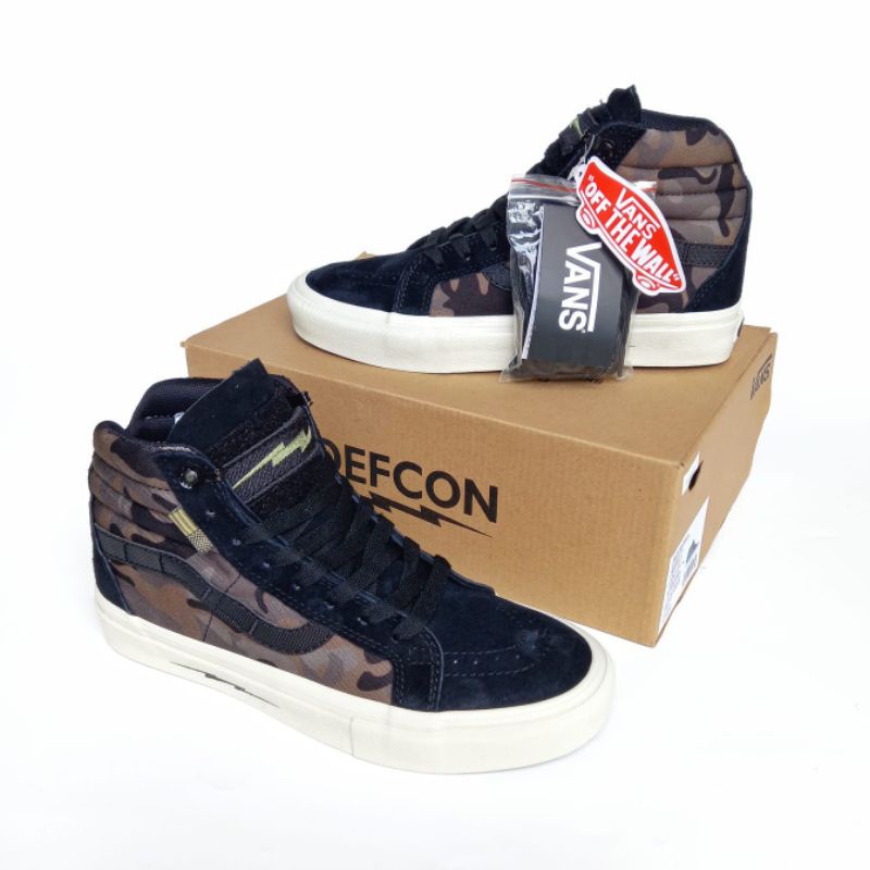 VANS SK8 HI NOTCHBACK DEFCON MULTICAM BLACK