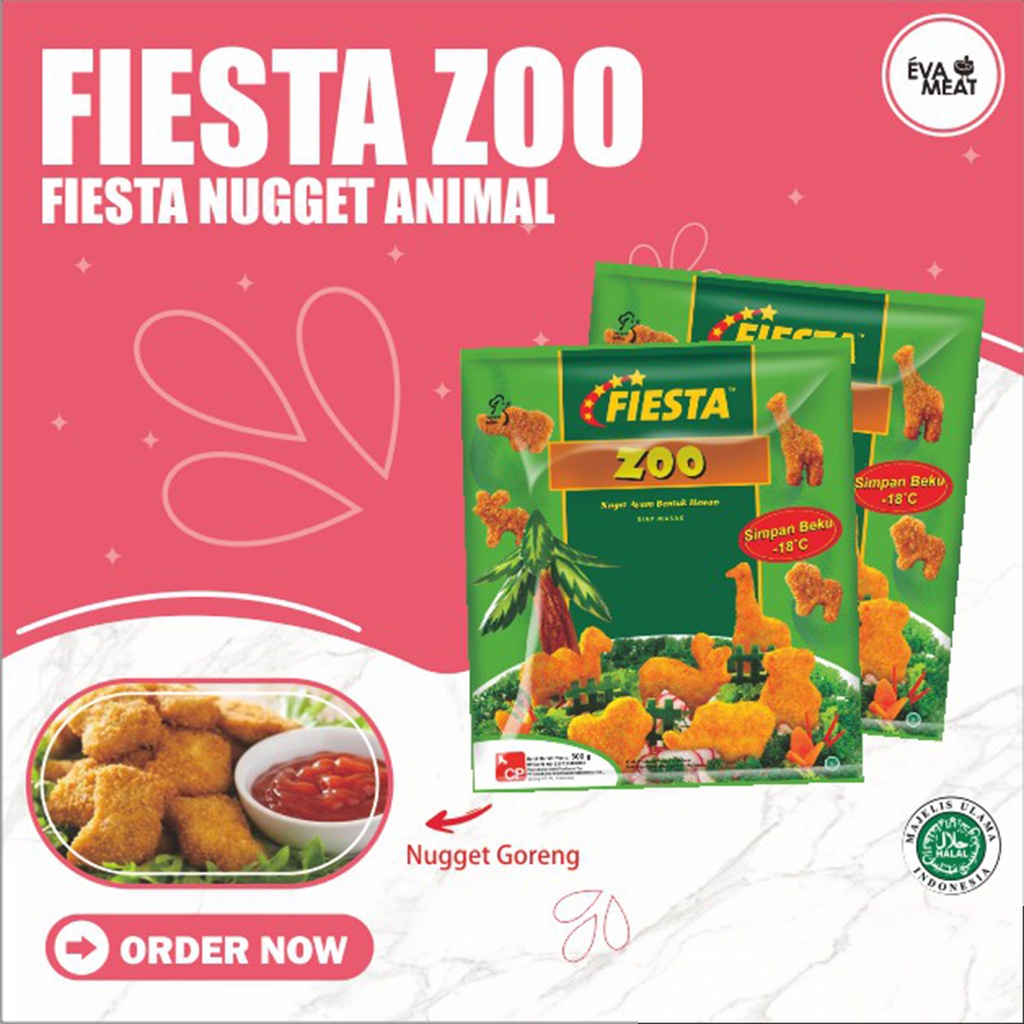 

Fiesta nugget zoo / fiesta nugget / nugget zoo / nugget bentuk hewan / fiesta bandung / nugget ori