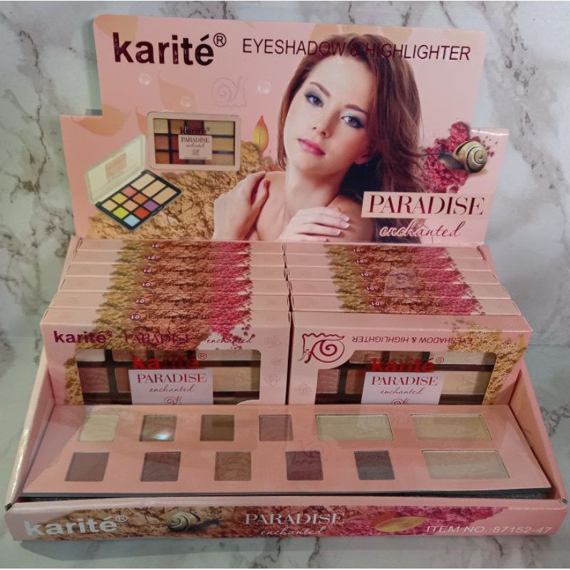 EYESEDOW &amp; HIGHLIGHTER KARITE PARADISE 1LUSIN 12PCS NO.87152-47