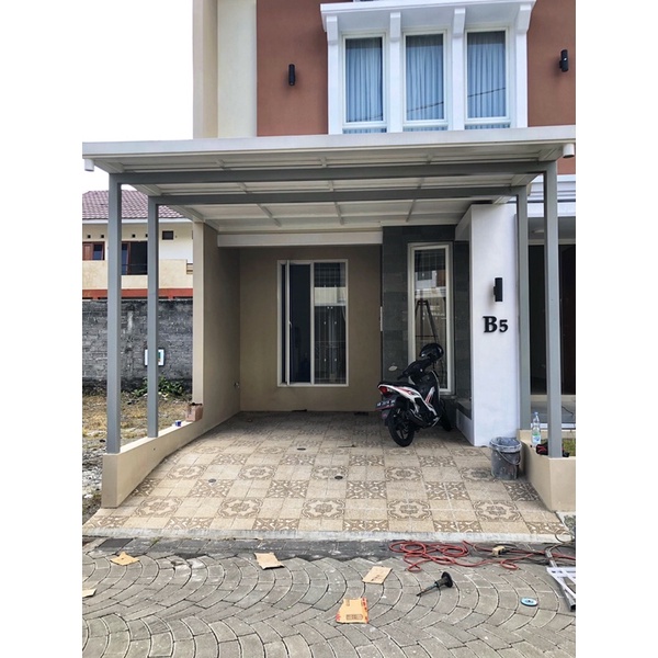 Jual Kanopi jogja/kanopi galvalum lapis grc/kanopi minimalis | Shopee