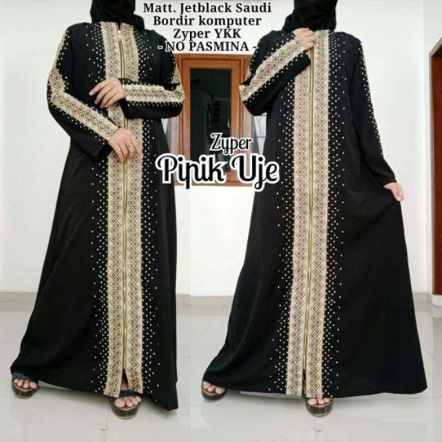 GAMIS/DRESS/ABAYA ZYPER PIPIK UJE