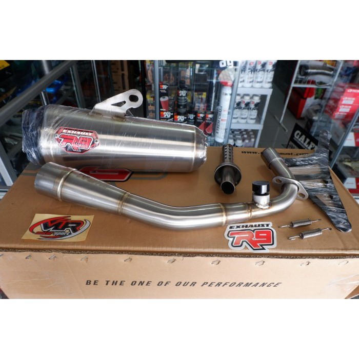 knalpot r9 new alpha series yamaha aerox 155