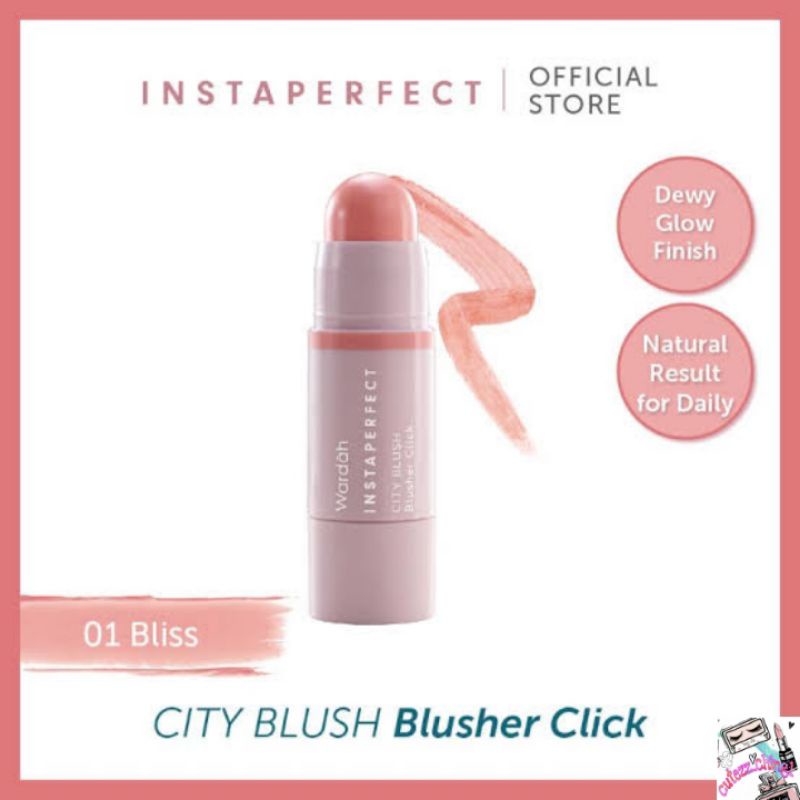 ☃Cutezz_Ching1☃Wardah Instaperfect City Blush Blusher Click 5.6g