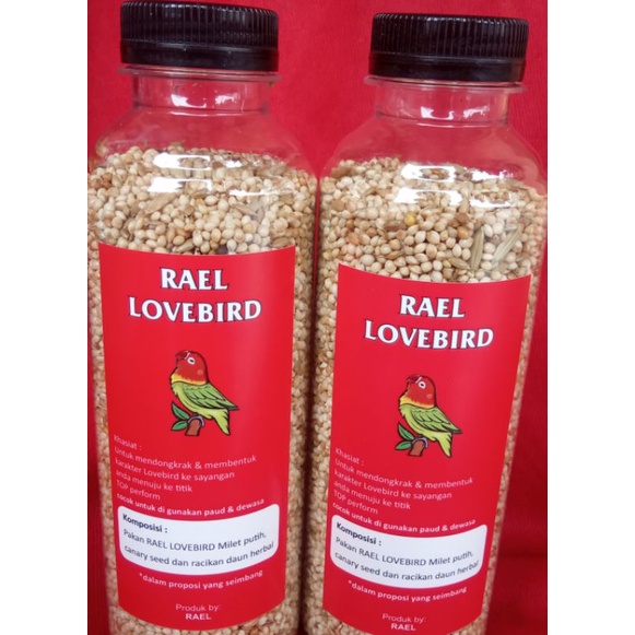 pakan burung lb RAEL lovebird kenceng dan moncer