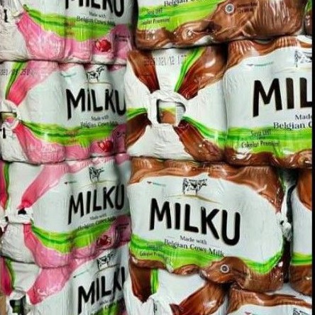 

MiLKU Susu UHT Susu Siap Minum Coklat Premium 1 karton 12x200 ML