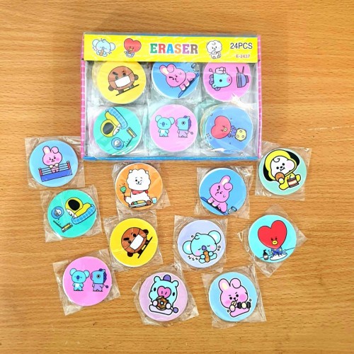 Penghapus Pensil Karakter BT21 - Eraser BTS ECER