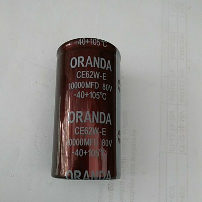 ELCO 10000 UF 80VOLT ORANDA