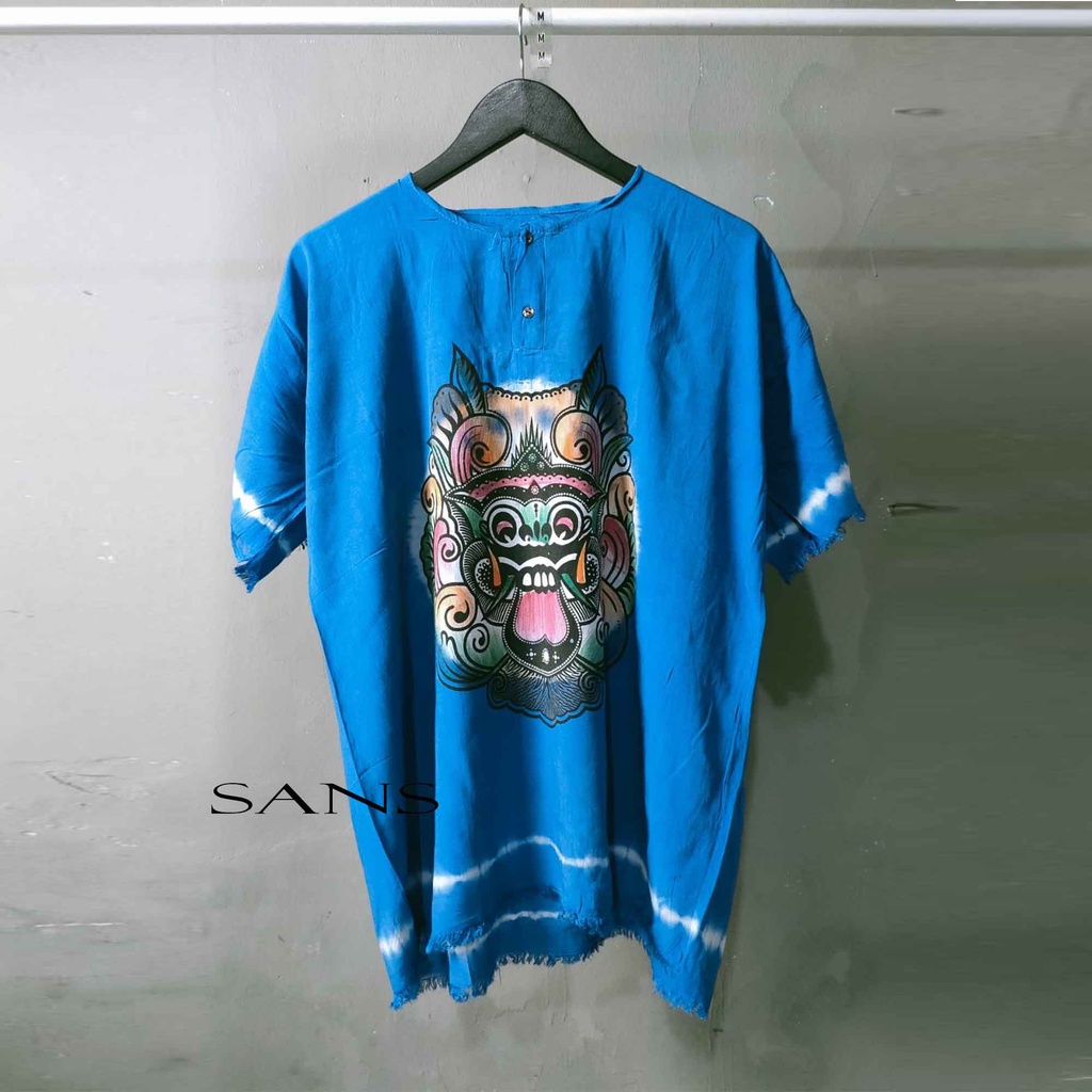 Baju Atasan Bali Corak Polos Pria Wanita / Baju bali / Baju Barong Bali / Baju Santai / Baju Pantai