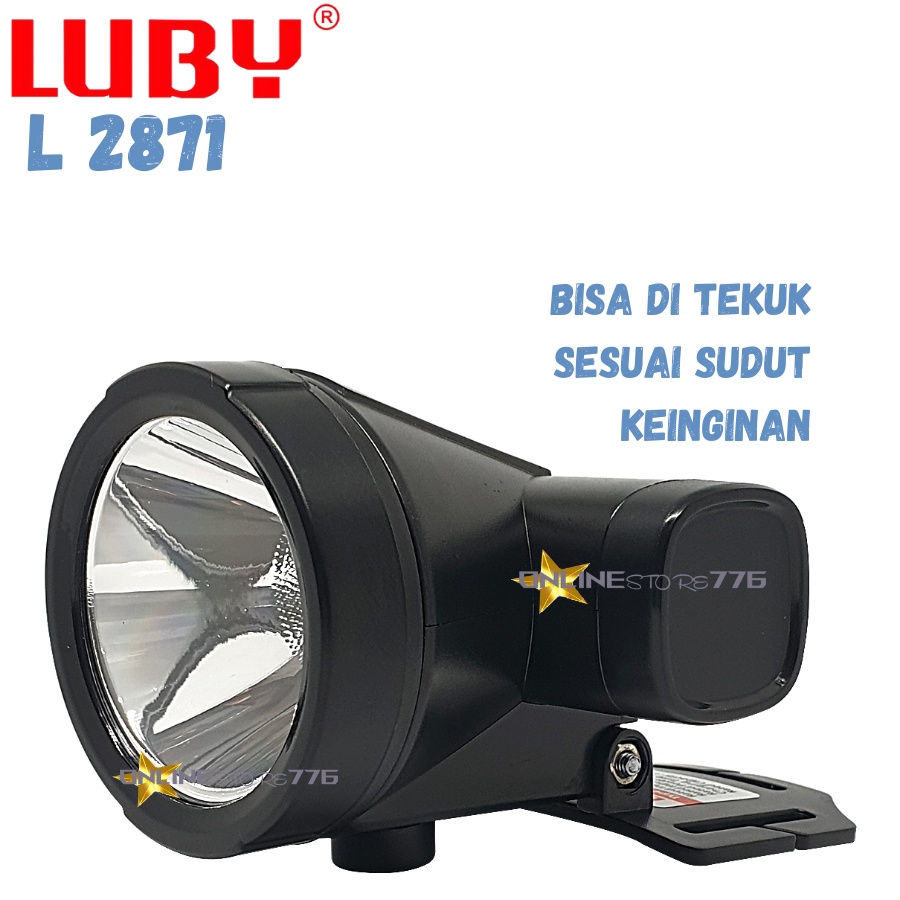 Headlamp - Senter Kepala LUBY 2871 / L2871 / L-2871 - Rechargeable