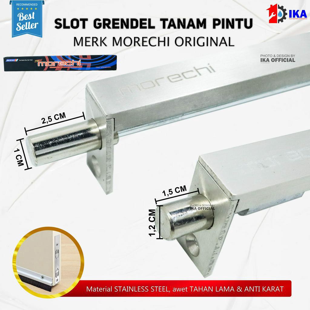 GRENDEL TANAM BELLUCCI MORECHI/ 6&quot; + 12&quot; slot pintu atas bawah tancap di dalam KUALITAS PREMIUM